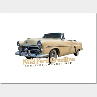 1952 Ford Crestline Sunliner Convertible Posters and Art